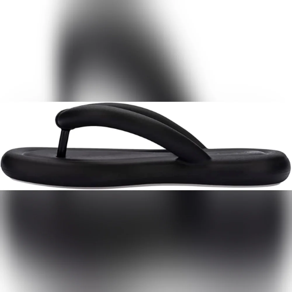 Melissa Black Platform Flip-Flop Sandals - Picture 3 of 6